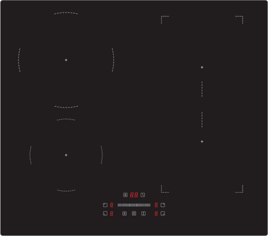 Frilec KOLN605BF-3 Bridge functie 2 fase inbouw inductiekookplaat