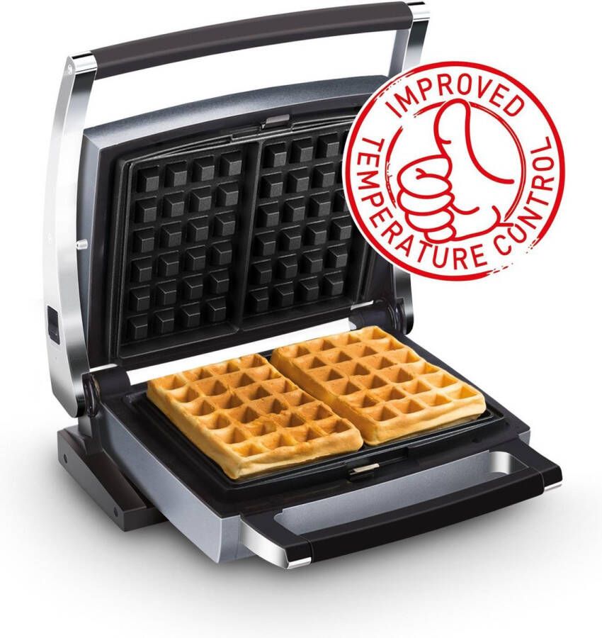 Fritel CW 2458 – Wafelmaker Combi wafelijzer 4x6 Brusselse Luikse wafels Upright system 105°