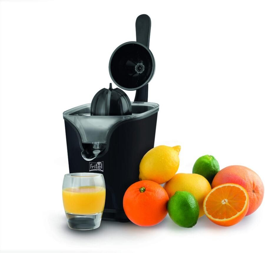Fritel Citruspers CP 4178 Elektrische Citroenpers Sinaasappelpers 2 Perskegels Antidrup 160W Mat Zwart
