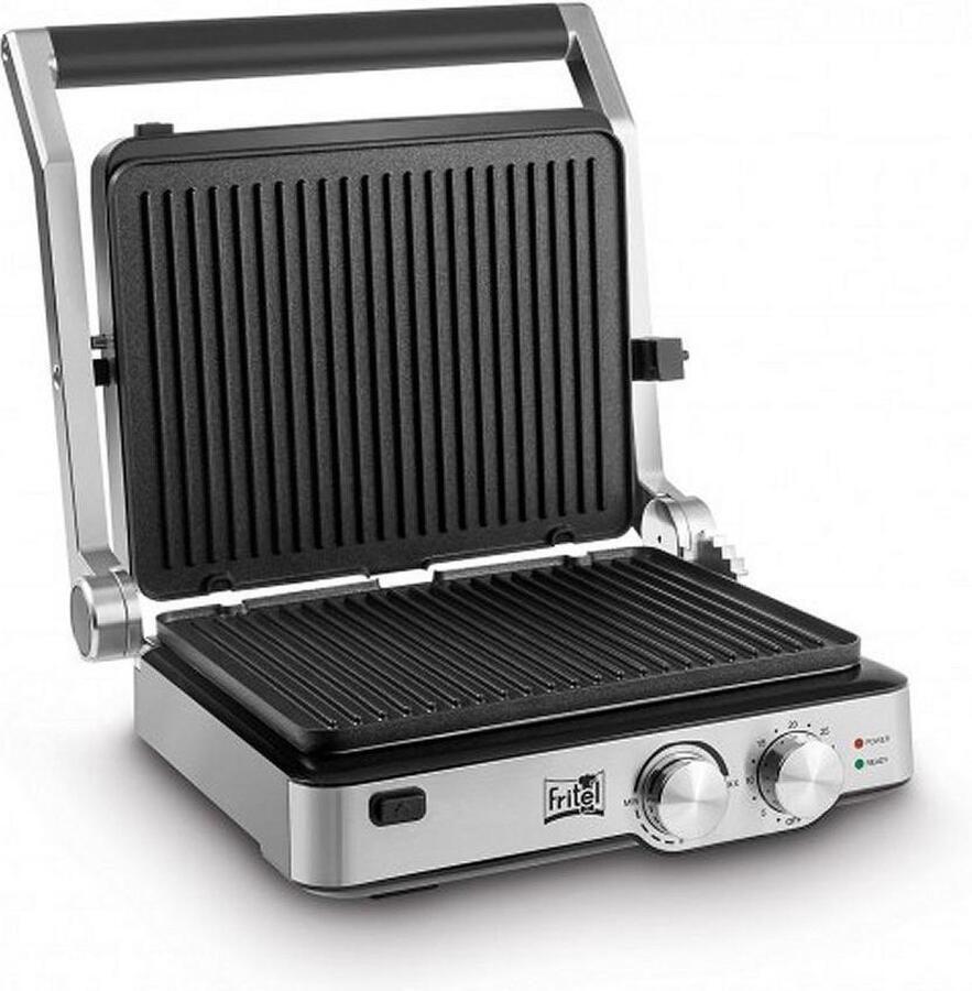 Fritel Grill Panini BBQ GR 2285 Tosti plaat & BBQ in 1 29x23 cm 2000W Uitneembare platen 180° Openklapbaar - Foto 1