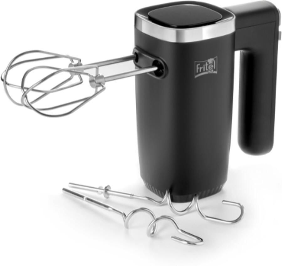 Fritel HB 3590 Handmixer – Elektrische Mixer met Deeghaken en Kloppers – 5 Snelheden + Turbo – Zwart