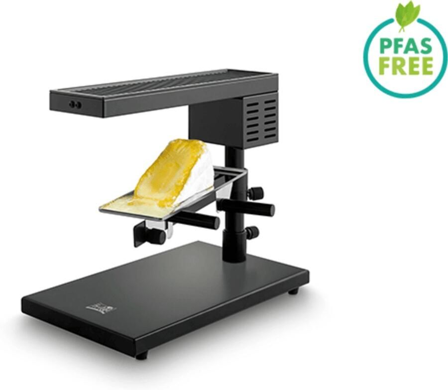 Fritel Kaasraclette CR 1895 Zwitserse Kaasraclette + Grill Raclettegrill Kaas Gourmet Set 0 310°C 600W PFAS-vrij 4 Functies 4 Pers. Zwart