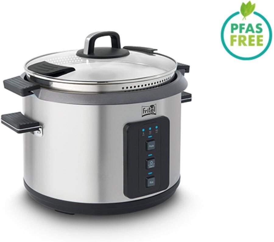 Fritel Pasta Rijstkoker RC 1377 Elektrische waterkoker Stoomkoker 6l + 1100W 3 Programmeerfuncties 2 jaar Garantie PFAS-vrij