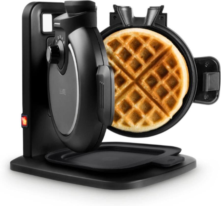 Fritel WA 2225 Top Fill Wafelijzer – Amerikaanse Wafels – Wafelmaker voor 4 Wafels – 5 Bruiningsniveaus – PFASvrij – Zwart
