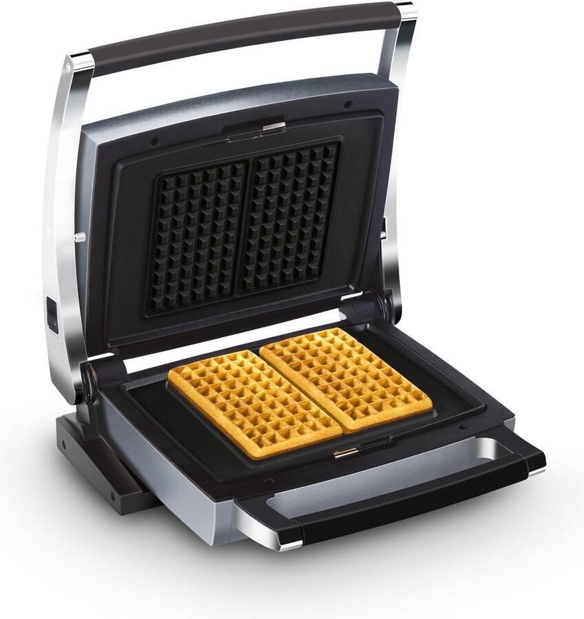 Fritel Wafelijzer CW 2447 Combi Wafeltoestel Wafelmaker 6x10 Wafels 41x26cm 1600W Verwisselbare Bakplaten Verticale opberging