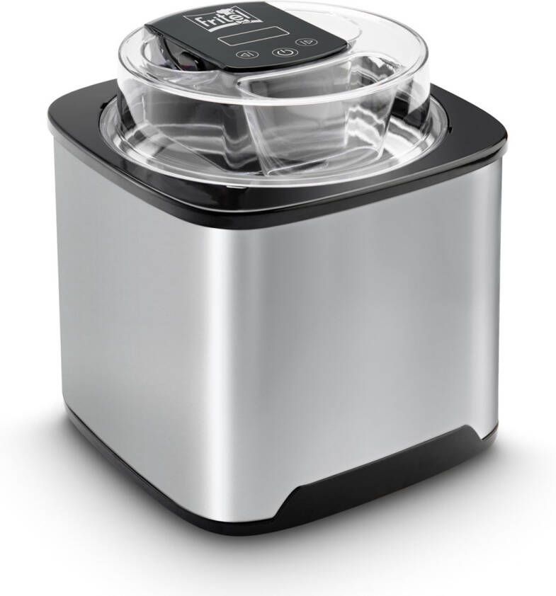 Fritel IM 1252 Ice Cream Maker – 2 liter ijsmachine ijsmaker met vrieskom vulopening voor nootjes chocolade rozijnen digitale timer