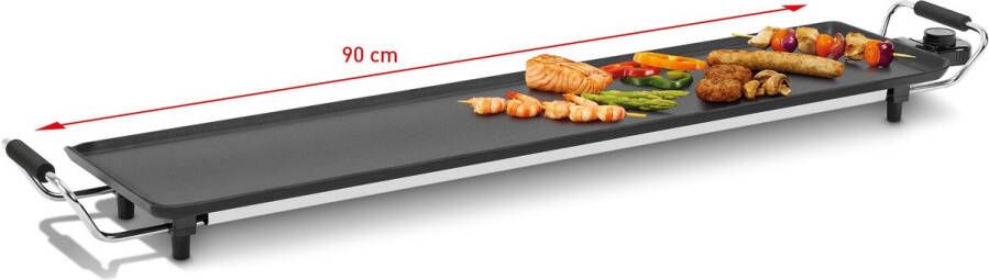 Fritel Teppanyaki TY 1897 Bakplaat XXL Tafelgrill 90x22 cm 1800W 5 Standen PFAS-vrij 4 tot 8 Pers. Antiaanbak - Foto 4