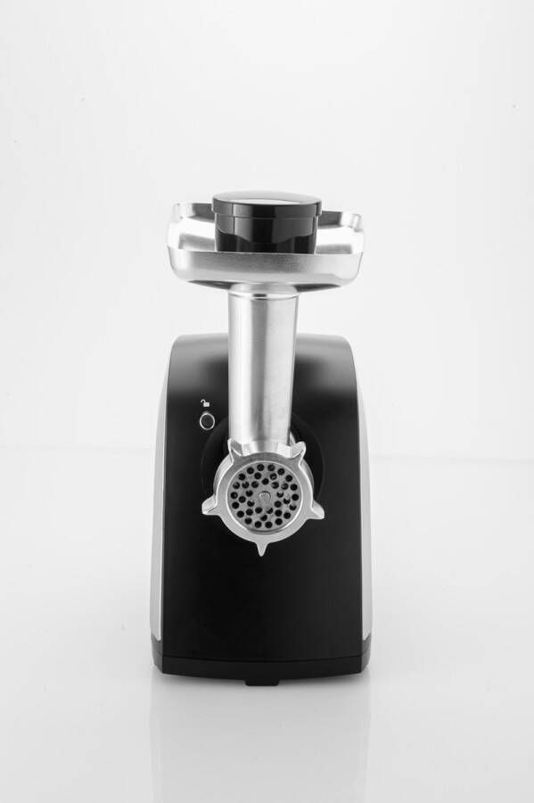 Fritel Vleesmolen MG 2570 Elektrische Gehaktmolen Vleesvermaler 400W 3 Metalen maalroosters Reverse knop Zwart