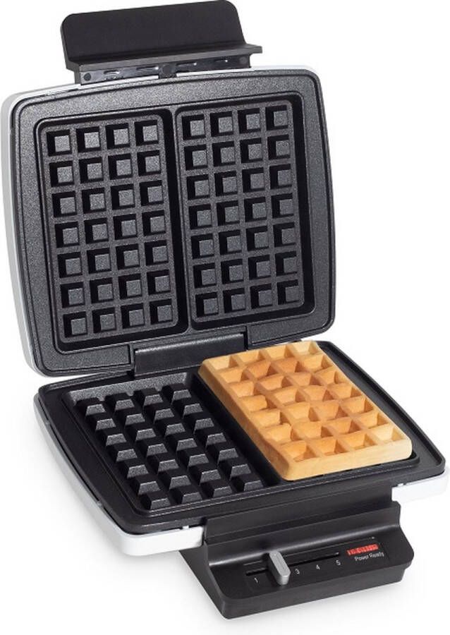 Fritel Wafelijzer A201 Wafelapparaat Wafelbakijzer 4x7 23x24cm 1200W Anti-aanbaklaag Vaste platen Wit PFAS-vrij - Foto 3