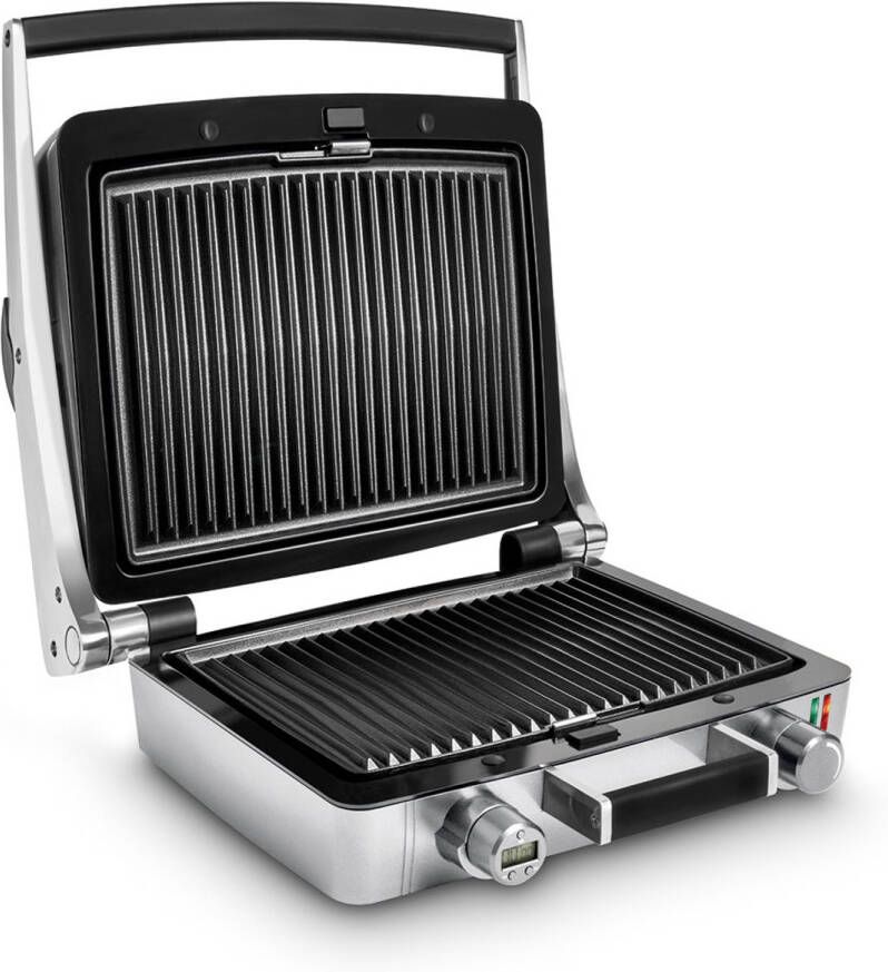 Fritel WaffleTastic CW 3637 Wafelijzer Wafeltoestel 4x7 Traditionele Belgische Wafels – 1600W – Verwisselbare Bakplaten – PFAS-vrij + 60' Timer Licht Grijs