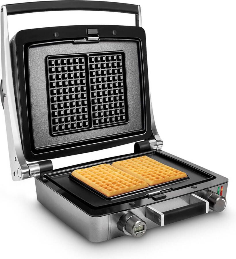 Fritel WaffleTastic CW 3648 multifunctioneel wafelijzer 6x10 wafels met uitneembare bakplaten 14 uitbreidingsmogelijkheden 1600 Watt met timer - Foto 2