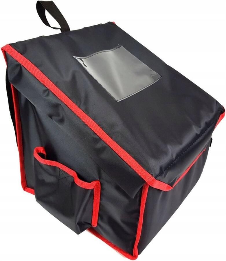 Furmis Verwarmde Pizzabezorger Rugzak 4x 36x36cm Zwart Duurzaam Nylon