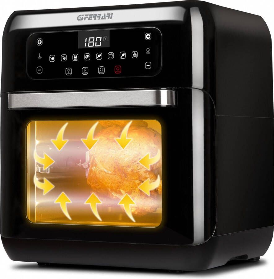 G3 Ferrari Friggisano 2.0 Enkel 11 l Vrijstaand 1500 W Heteluchtfriteuse Zwart