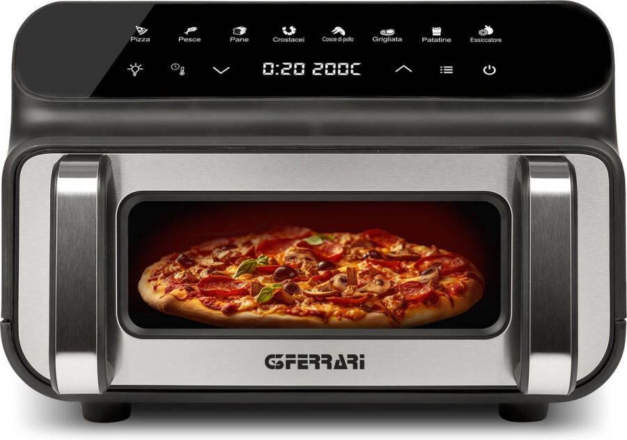 G3 Ferrari G10181 friteuse Enkel 10 l Vrijstaand 2000 W Frituurpan Zwart Roestvrijstaal
