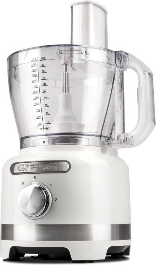 G3 Ferrari G3Ferrari Mixatutto Foodprocessor 1000W – 1 5L Blender – 2 Snelheden + Pulse – 3 RVS Snij raspschijven – Hakmolen – Kneedfunctie – Klopper – Inclusief Spatel