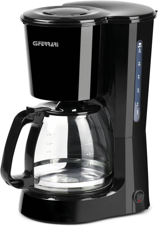 G3 Ferrari Cafè De Lux – Filterkoffiezetapparaat 800W – 1 5L (12 Kopjes) – Warmhoudfunctie 40 min – Anti-Druppelsysteem – Glazen Kan - Foto 2