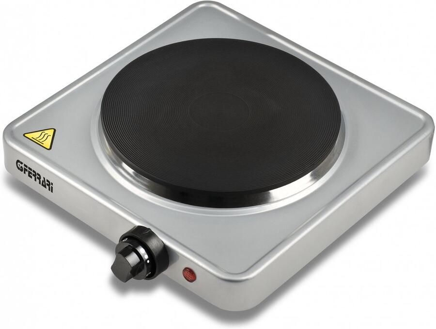 G3 Ferrari Caldone – Elektrische Kookplaat 1500W – Gietijzeren Plaat Ø 18 5 cm – 5 Temperatuurstanden – Controlelampje – Compact Design
