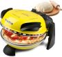 G3 Ferrari Delizia Yellow Pizza Oven – Elektrische Pizza Maker 1200W – Tot 400°C – Pizzasteen Ø31 cm – Timer met Geluidssignaal – Dubbele Verwarming – Inclusief Pizzaschep – Geel - Thumbnail 2