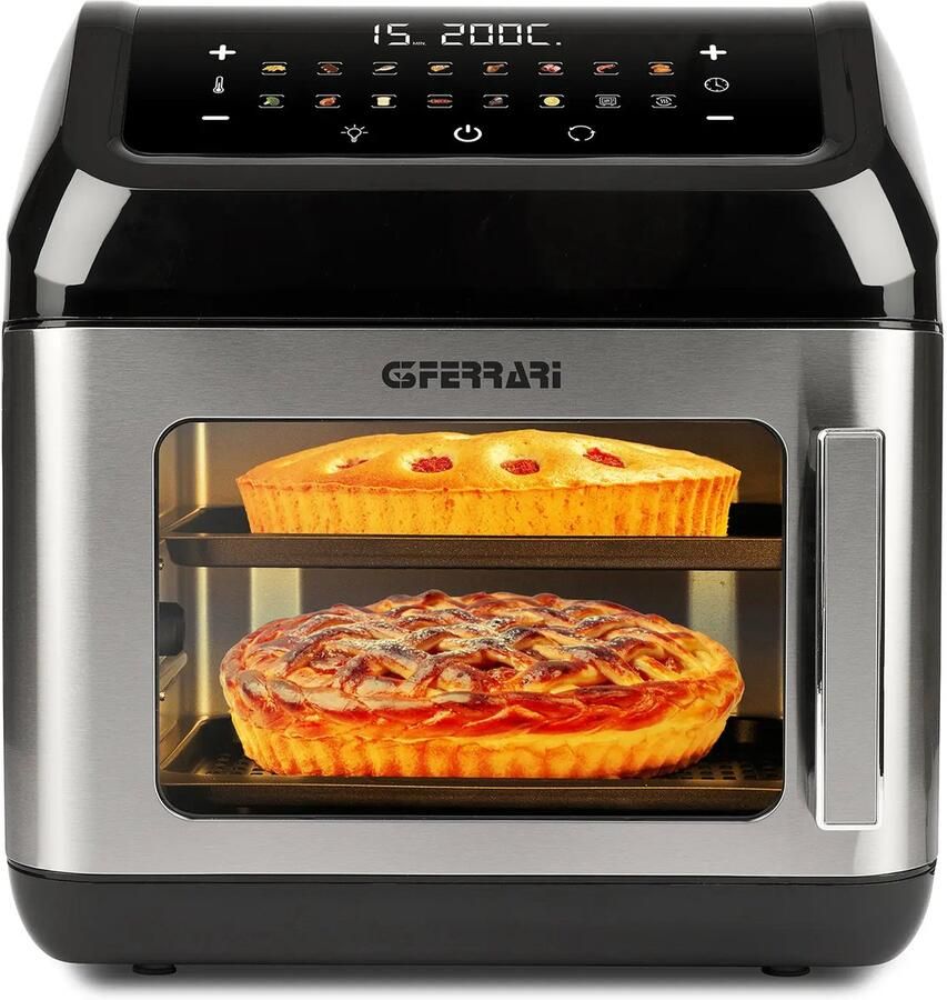 G3 Ferrari Friggisano Evo 13L Airfryer Oven – 1500W – 8 Programma s – Heteluchtfriteuse met Draaispit & Timer