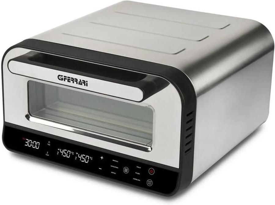 G3 Ferrari Pizza Pro 2 Minuti Pizza Oven – Tot 450°C – Pizza in 2 Minuten – Elektrische Pizzaoven met Pizzasteen & Digitale Programma s