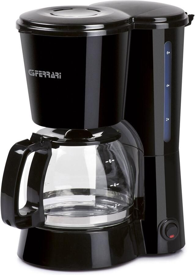 G3 Ferrari GranCafè – Filterkoffiezetapparaat 650W – 1L (6 Kopjes) – Warmhoudfunctie 40 min – Anti-Druppelsysteem – Glazen Kan – Zwart