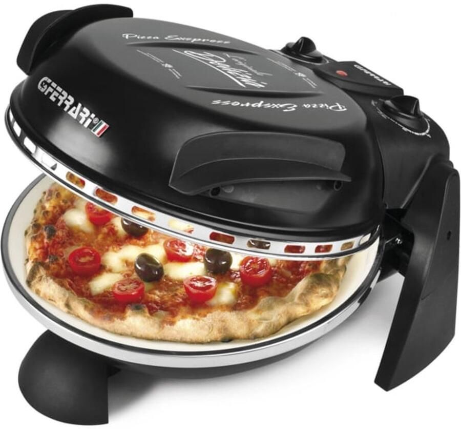 G3 Ferrari Pizzaoven Delizia Zwart + Alu pizzaspatels
