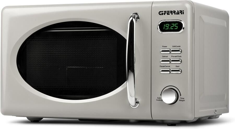 G3 Ferrari Sapormio Vintage Grigio Magnetron 20L – 700W – 5 Vermogensstanden – Retro Design
