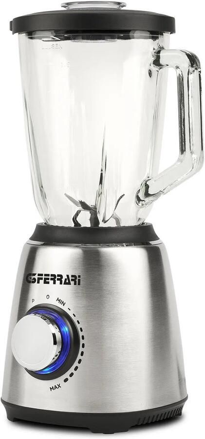 G3 Ferrari Turbine – Blender 1300W – 1 5L Glazen Kan – IJscrusher – Variabele Snelheden + Pulse – Veiligheidssysteem – RVS Design