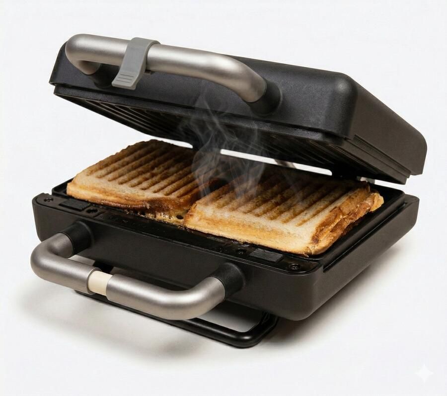 Gadgy Premium Tosti Apparaat – Zwart 3-in-1 Grill Tosti- & Wafelmaker Verwisselbare Platen 600W Extra Krachtig 2x Brusselse Wafel Croque Monsieur