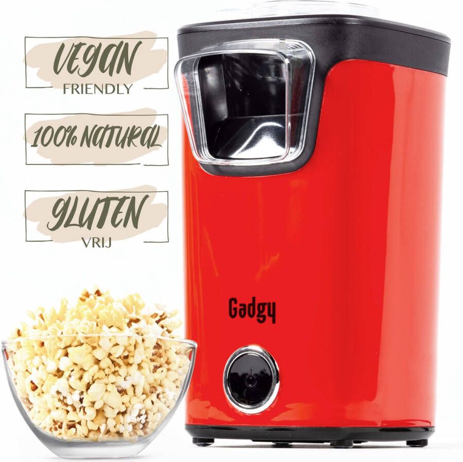 Gadgy Popcorn Machine Hetelucht Popcornmaker 1100 watt met Maatschep Popcornmakers kinderfeestje - Foto 2