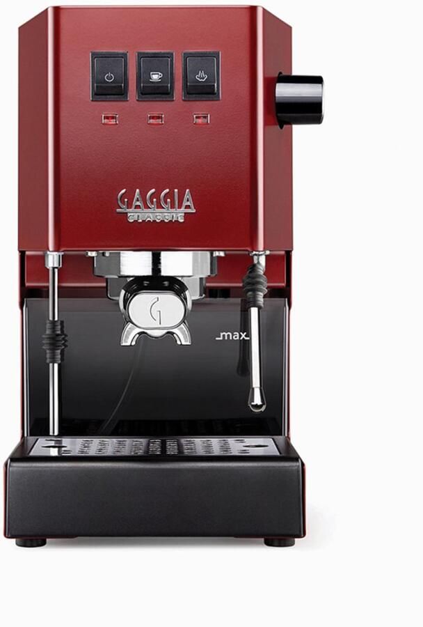 Gaggia New Classic E24 Espressomachine 58 mm Professionele Filterdrager Messing Boiler Professionele Stoompijp Cherry Red