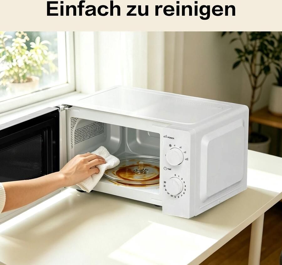 Galanz WentinkMo Magnetron 20L 700W -Compacte magnetronoven V7 wit-6 vermogensstanden