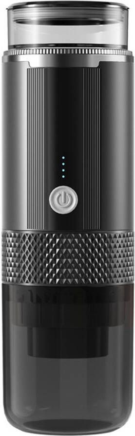 GARRYFIZH CM-1999 2-in-1 Draagbare Elektrische Espressomachine – 60ml – Met USB-C Opladen 1200mAh Accu 4 LED Indicatoren – Compatibel met Kcup Capsules & Gemalen Koffie – Voor Reizen Auto & Thuis – Zwart