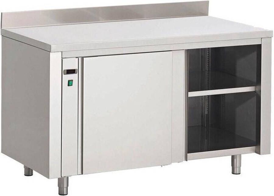 Gastro Inox Gastro-Inox Warmhoudkast Met Achteropstand 1300(l)x700(d)x850(h)mm Gastro-Inox 304.041