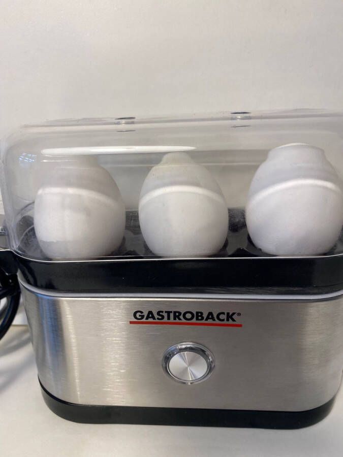 Gastroback Design Mini eierkoker 3 eieren 350 W Zwart Roestvrijstaal - Foto 2