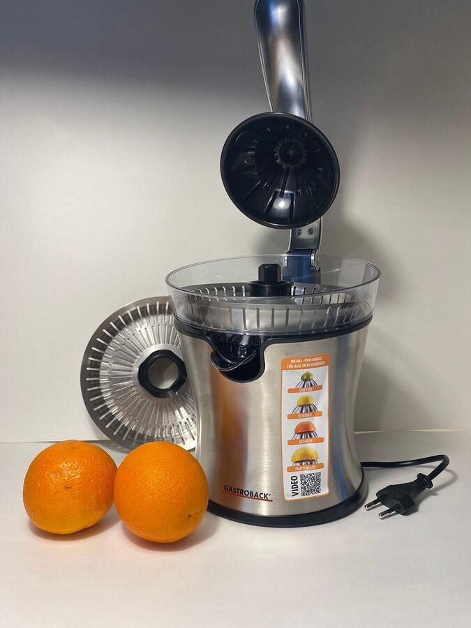 Gastroback Advanced Pro S elektrische citruspers 100 W Aluminium