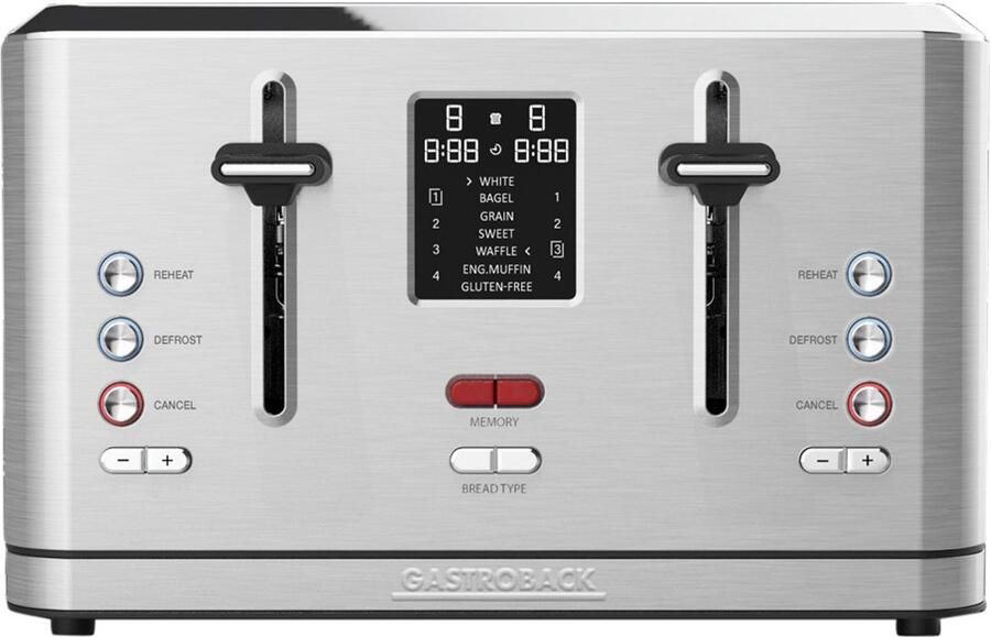 Gastroback Design Digital 4S 7 4 snede(n) 1900 W Roestvrijstaal