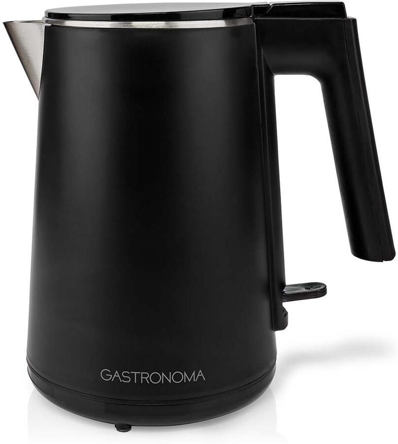 Gastronoma 18130004 Waterkoker 1 0 l 1200 W Dubbelwandig Mat zwart