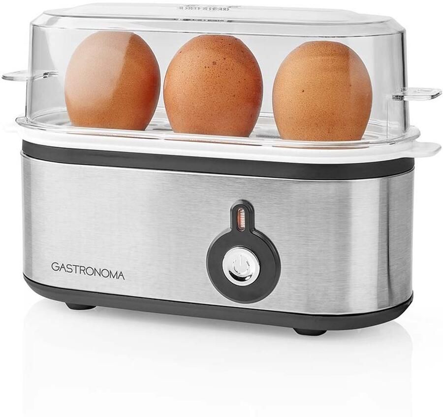 Gastronoma Eierkoker – 3 Eieren – RVS – Automatische Uitschakeling