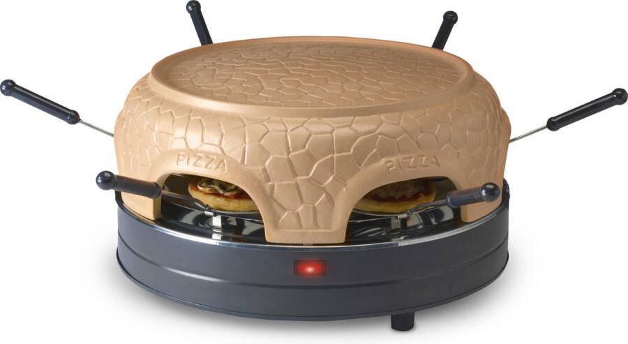 Gastronoma 18310017 Pizza oven voor 6 personen Inclusief bakspatels bakplaat en pizzavorm Keramiek Grijs