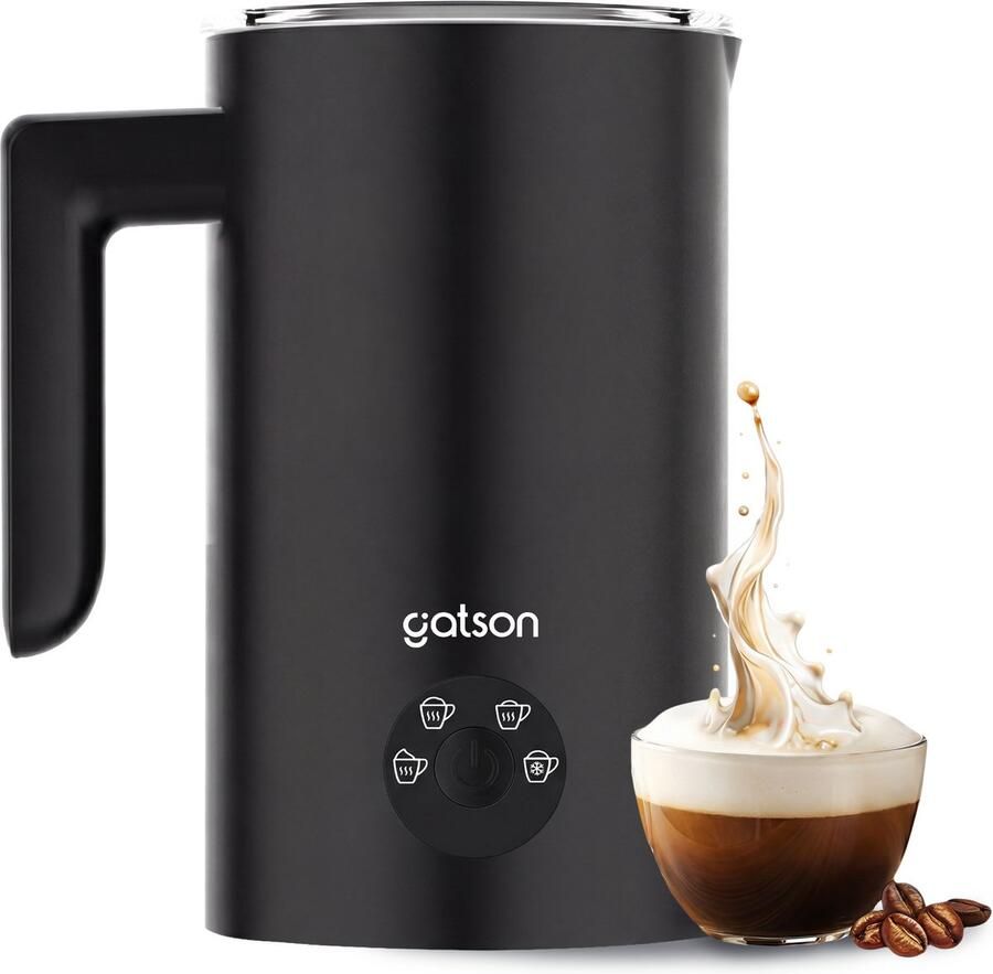 Gatson Elektrische Melkopschuimer Warm & Koud Schuim PFAS Vrij 4 Standen Milk Frother Melkschuimer Electrisch Opschuimer voor Melk - Foto 2