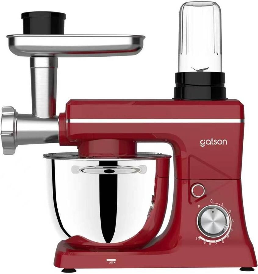 Gatson Multifunctionele Keukenmachine Blender Vleesmolen Koekjesmaker & Groentesnijder Keukenmixer Keukenrobot - Foto 2