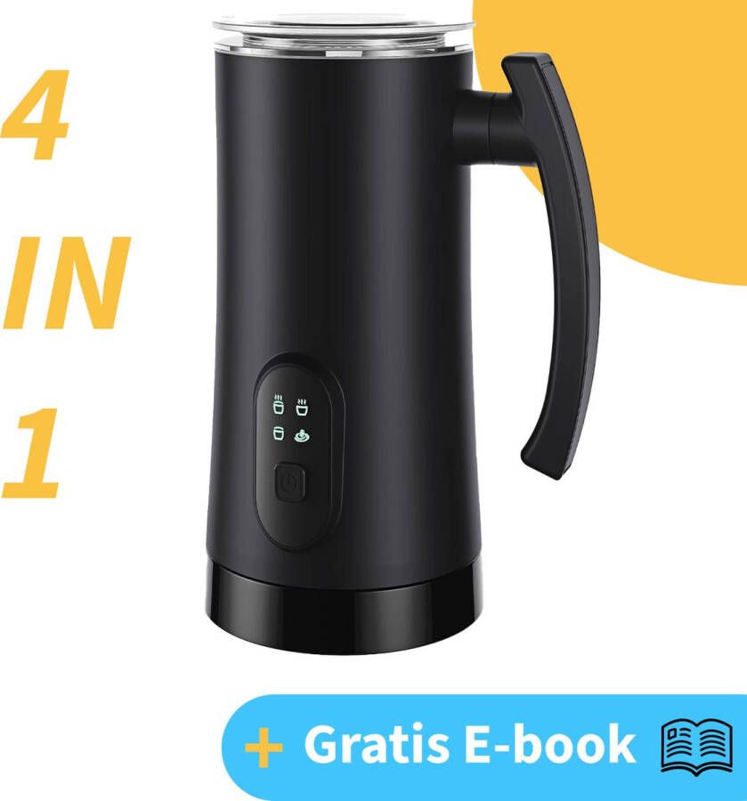 Geen personage Elektrisch melkopschuimer 4 in 1 van Jeavy de ultieme oplossing voor de perfecte cappuccino latte ijskoffie of warme chocomel - Foto 2