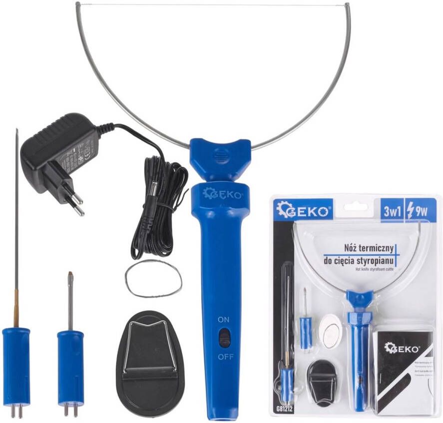 Geko 3-in-1 thermische snijder veelzijdig 9W voor piepschuim en schuim