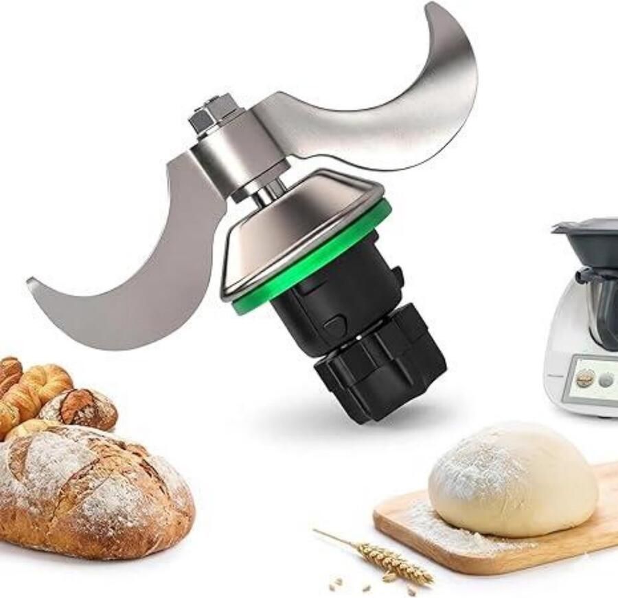 GelldG Roestvrijstalen Deegmes Set Geschikt voor Vorwerk hermomix TM5 TM6 TM31Keukenmachines Snelle Reiniging Zonder Restanten Metalen Mixmessen Accessoires voor Keukenmachines