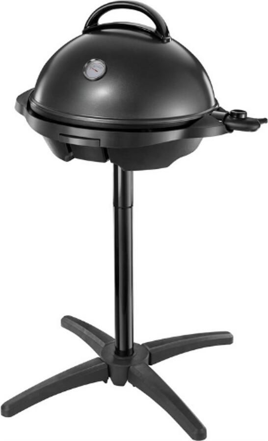 George Foreman Grill 2-in-1 elektrische grill [testwinnaar]: staande grill & tafelgrill (binnen en buiten balkon & keuken Ø 44 5 cm temperatuurweergave vetopvangbak 2400W) kogelgrill 22460-56
