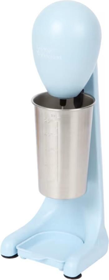 George Wilkinson milkshakemaker Blauw 2 snelheidsstanden Roestvrijstalen beker van 500 ml Keukenmixer