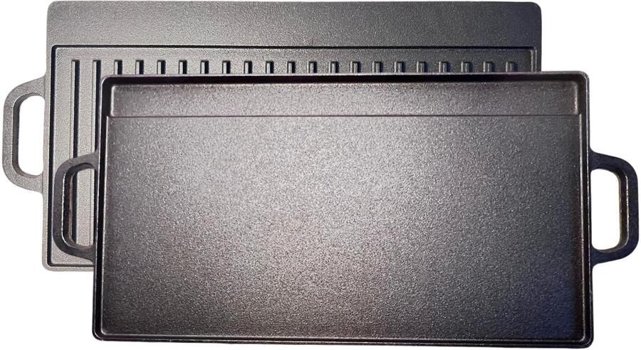 Gietijzeren Grillpan Dubbelzijdig 42 cm