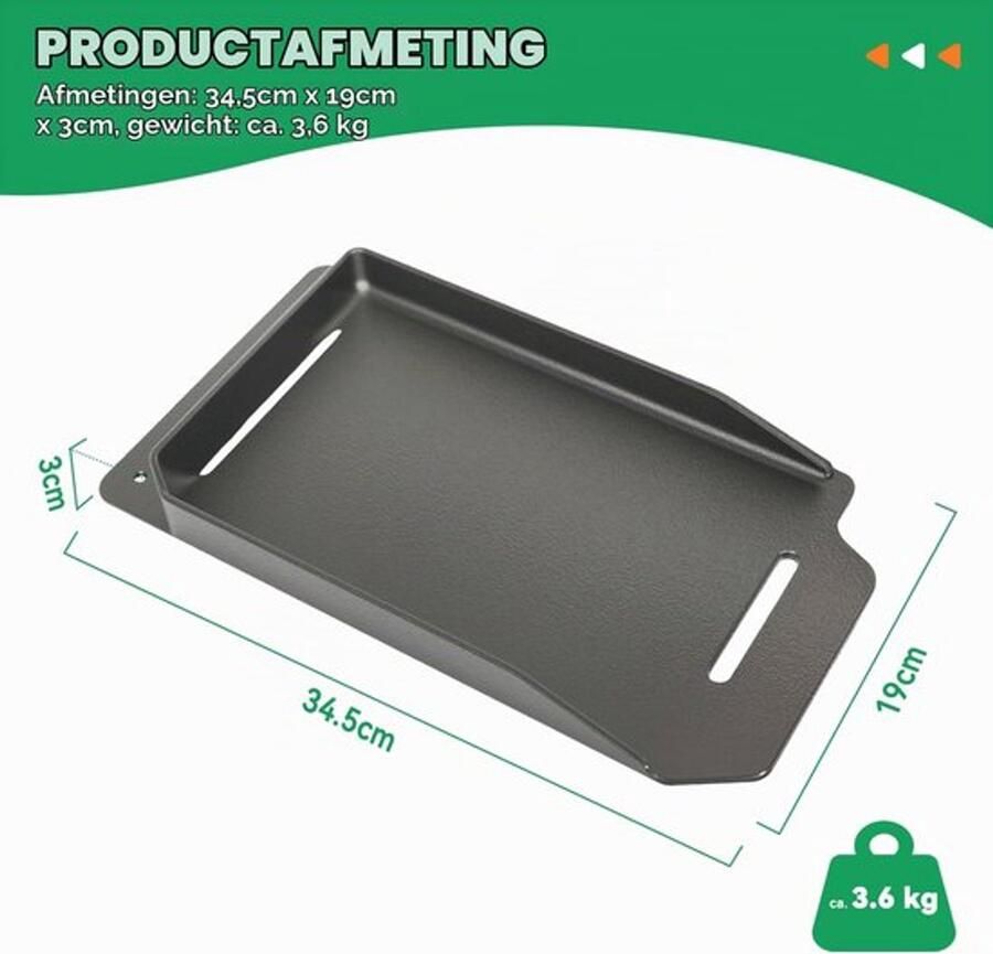 Gietijzeren plancha plaat voor elektrische grill plancha grillplaat grillmat accessoires voor 8106 8107 8138 8119 contactgrill 34 5 x 19 cm
