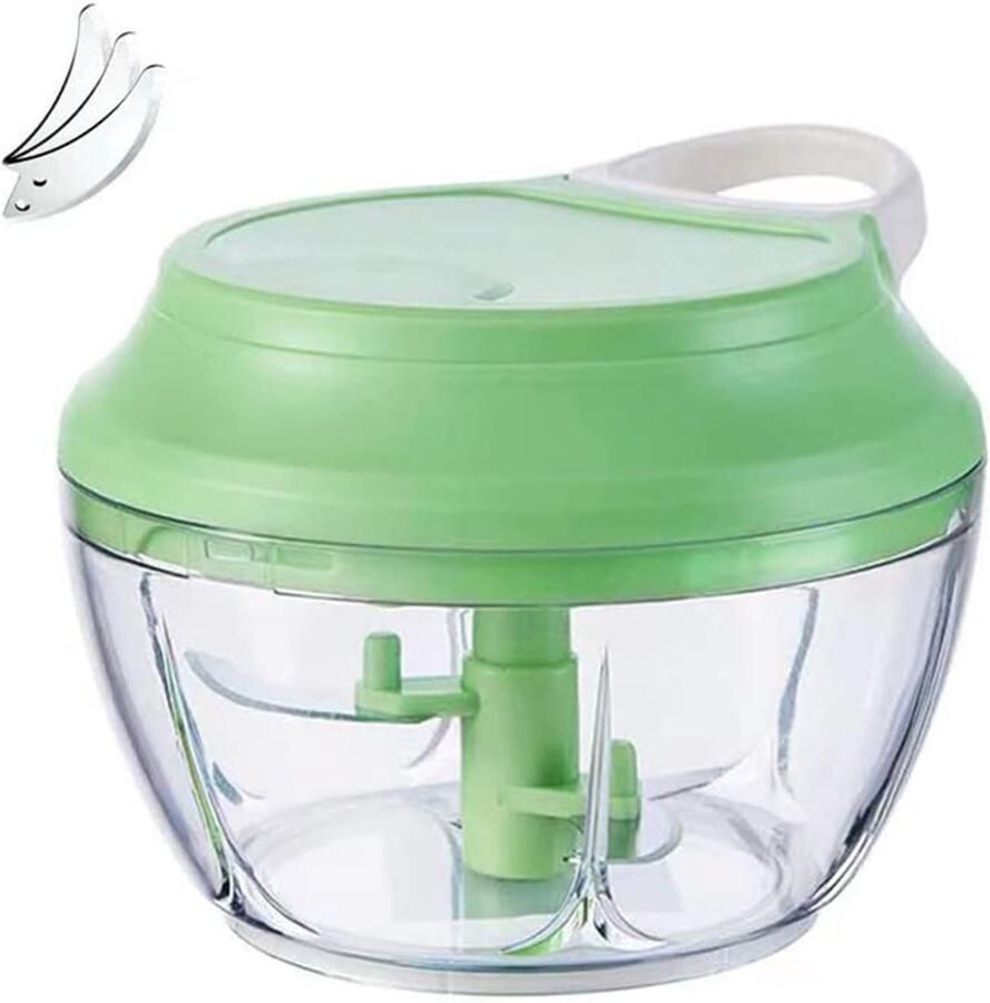 Gigicial Handmatige knoflookhakker uienmolen geen elektriciteit nodig efficiënt en snel hakken 1 eenheid groen